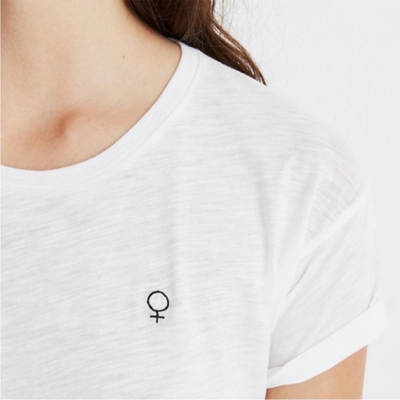 NWT Madewell x Girls Whisper Cotton Crewneck Tee - Picture 3 of 5